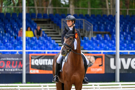 Gut Wettlkam´s Bowmore und Johanna Wadenspanner hatten sich in der Finalqualifikation Platz drei gesichert. | Foto: Equitaris