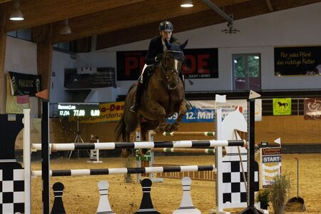 Leo Renner freute sich über den Sieg im ersten S-Springen des Turniers. | Foto: Dill