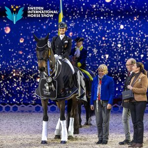 Jessica von Bredow-Werndl und TSF Dalera standen auch im Lövsta Top 10 Dressage ganz vorne. | Foto: Sweden International Horse Show, lovstastuteri
