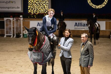 Leonhard Röhrer ist der neue Hallenchampion der Jungen Reiter. Foto: CHIO Aachen/Metzner