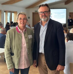 BRFV-Geschäftsführer Thomas Schreder freute sich über den Besuch von Dr. Iris Fuchs. | © BRFV