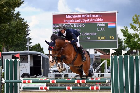 Silber im Großen Preis: Basile Bettendorf und Kempf's Balero | © Dill