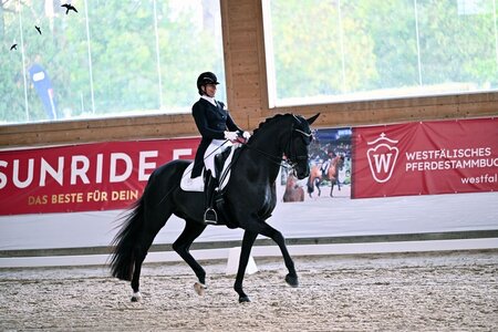 Svenja Holzmayr freute sich mit Johnson's über einen Grand Prix Sieg. | © Dill