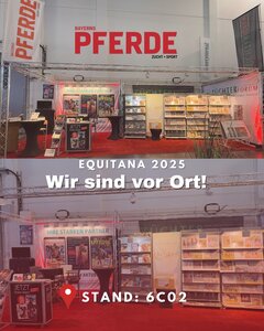 Den Stand der Matthaes Medien mit Bayerns Pferde, Reiterjournal und Züchterforum finden Sie in Halle sechs an 6C02. Kommen Sie uns gern besuchen!