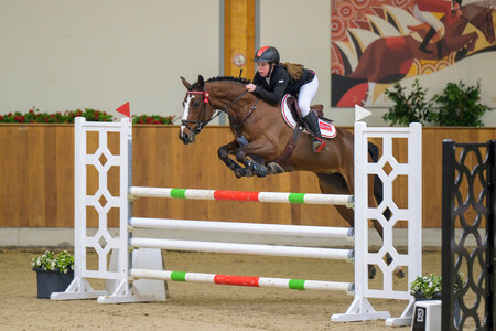 Joelle Sprehe sicherte sich in der Einlaufprüfung zum Finale des Bundesnachwuchschampionats der Ponyspringreiter Rang zwei. | © Equitaris