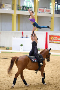 Laura Lutz und Veronica Frey freuten sich über Platz zwei beim CVI Stadl Paura. | © Julian Spilker