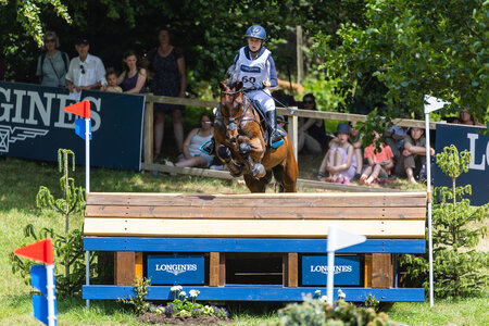 Besonders in der Dressur konnten Nina Schultes und Grand Prix Iwest heute beim CHIO Aachen überzeugen. Auf dem Archivbild sieht man die beiden beim Cross Country in Luhmühlen im Jahr 2022. | © Lafrentz (Archiv)