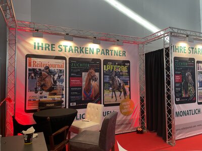 Wir sind auch mit einem Stand bei der Pferd Bodensee vertreten. | © privat