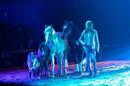 Julia Steinbrecher als Hauptdarstellerin mit ihren Pferden | © Foto: Fotoagentur Dill/Stefan Drexel