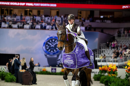 Becky Moody und Jagerbomb siegen bei den FEI Worldcup Finals 2026 | © FEI/Sannon Brinkmann