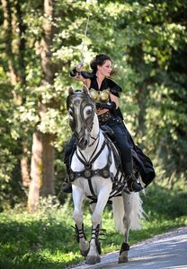 Die Ritter der Familie Kaiser feiern bei Pferd International München Premiere. | © Schneider/Presse