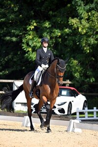 Jessica von Bredow-Werndl und Kismet reihen sich bei ihrem Weltcup-Debüt auf Rang zwei ein. | © Dill