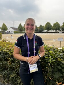 Conny Raddatz zählte als Longenführerin zu den WM-Finalisten in Aachen. | © privat